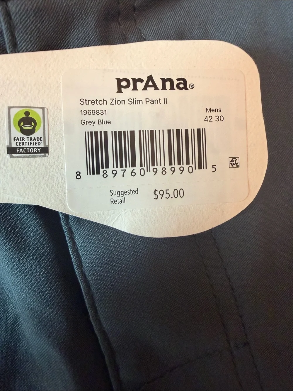 Gorpcore Fisherman Core Hiking Utility Trail prAna Stretch Zion II Slim 42x30